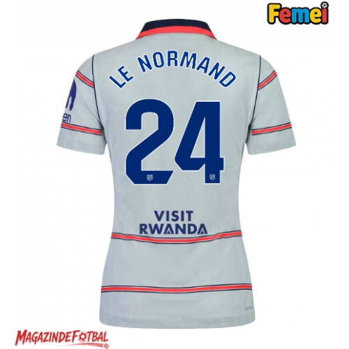 Atletico Madrid Robin Le Normand #24 Tricou Fotbal Replică 2026-27 Femei Treilea Atletico Madrid Robin Le Normand #24 Tricou Fotbal Replică 2026-27 Femei Treilea